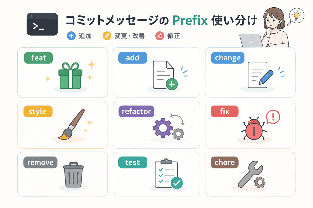 コミットメッセージに関してまとめてみた