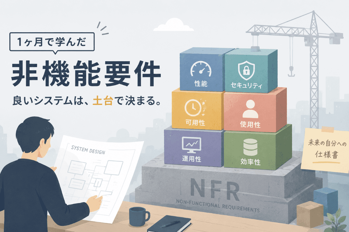 非機能要件について学んだ一ヶ月